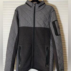 Charcoal and Grey Pierce Fleece Jacket -Burton